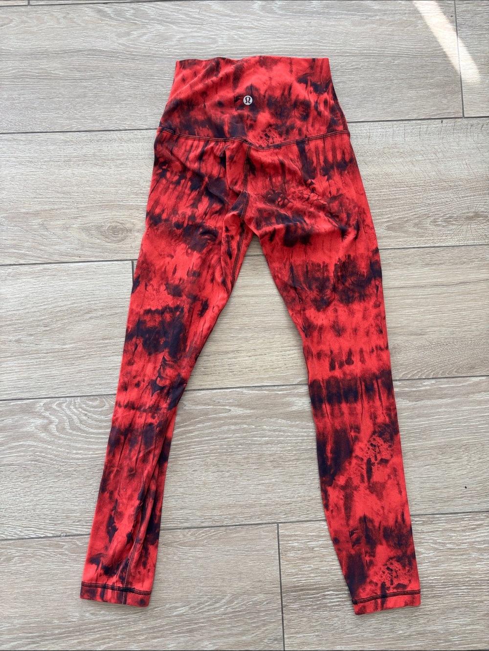 Lululemon align Red Tie-Dye Leggings